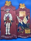 E Gorman Signed Revolutionary War Yorktown 1781 French Regiment Wood Plaques