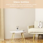 Glass Aromatherapy Bottle Empty Flower Vase Flat Clear Vases For Decor