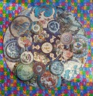 Vintage 1980 Eaton  kaleidoscope  Jigsaw Puzzle Treasure Collection Complete Usa