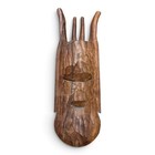 African Tribal Wooden Mask Hand Carved 4 Horn Spikes Wall Art 20 5    Decor