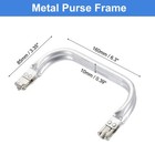 Metal Purse Frame 6 In  2 Pcs Rectangle Frame Kiss Lock  Bag Frame Hardware