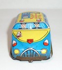 Vintage Tn Nomura Tin Toy Police Department Car Pd 110 Friction Made In Japan