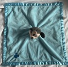 Disney Baby Mickey Mouse Lovey Security Blanket Plush Blue Embroidered Logo