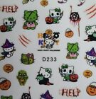 Hello Kitty  spooky Halloween Fun Nail Art Stickers