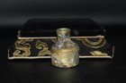 Ancient Iridescent Roman Glass Bottle Vessel With Patina Ca  1st-2nd Century Ad