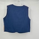 Womens Folk Art Cottagecore Embroidered Patchwork Vest Sz M Boho Floral Vintage