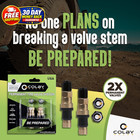 Permanent Stem Replacement Kit   Heavy Duty Standard  Brass 