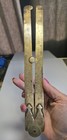 Antique Folding Brass Rule J Rabone   Sons Birmingham Ornate 2 Ft Measure London