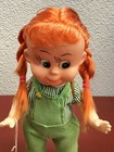 Vintage Dakin Co Dream Doll Green Overalls Striped Shirt