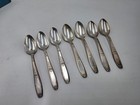 7 Vintage 1847 Rogers Bros  Silverware Spoons W  Box Case