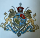Middle Eastern Islamic Persian Style-pahlavi Style-imperial Coat Of Arms Sign
