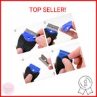2pack Razor Blade Scraper Tool With 30pcs Stainless Steel Blades For Glass Stove
