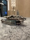 Antique Folding Opera Glasses Lorgnette With Decorative Marcasite Handle