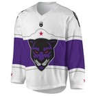 Men s White purple Panther City Lacrosse Club Replica Jersey