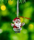 Nib Authentic Swarovski Christmas Holiday Santa Claus Crystal Ornament  5286070