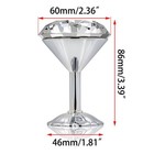 Crystal Curtain Tiebacks Tassel Curtain Holdbacks  2 Pcs Wall Mounted 2 1 3 D