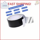 Black Aluminum Foil Tape High Temp Heavy Duty Adhesive Hvac Sealing Hot Cold Air