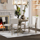 5 Piece Dining Table Set Round Table With 4 Chairs For Kitchen Dining Room