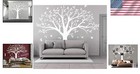 Personalized Nursery Decor  Giant Tree Wall Decals With Birds - Easy Apply