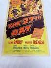 1957 The 27th Day Original 14x36    Insert Movie Poster Cult Horror Sci Fi