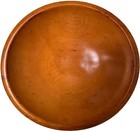 Vintage 11  Hand-turned Solid Maple Wood Dough Bowl Mid-century Modern Farmhouse