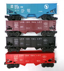  4  O Gauge Lionel Hopper Cars - Lehigh Valley great Northern  lot 7687 