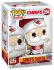 Funko Pop  Nfl Kansas City Chiefs Santa Limited Exclusive Figure  204 -sold Out 