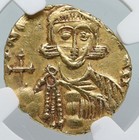 Byzantine Constantine V   Leo Iii Isaurian Syracuse Ancient Gold Coin Ngc I91311