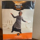 New Boys Creepy Robe Halloween Costume Size Large  10-12  Hooded Robe Kids