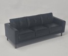 1 6 Scale Modern Black Sofa Couch Furniture - Diorama Prop For 12  Figures