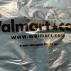 Lot 15 Walmart Blue Roll Back Smiley Face Plastic Shopping Bags 2001 Vintage