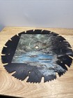 Vintage Hand-painted Saw Blade Country Pond Folk Art Country Primitive Decor