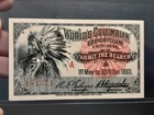 1893 World s Columbian Exposition Chicago - Indian Chief Admission Ticket