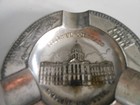 Vtg Colorado Souvenir Metal  Round Ashtray Colorful Colorado State Capitol