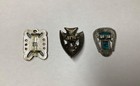 Lot Of 3 Vintage Bolo Tie Clasps  native Design  
