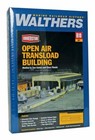 Open Air Transload W details - Ho Scale Plastic Kit- Walthers 933-2918  New
