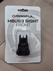 Front And Rear New Gen3 Mbus3 Flip-up Sight Set Polymer Black Finish- Blk