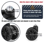 Luggage Wheels Replacement 4 Pcs Wear-resistant Spinner Suitcase Repair Zln-2