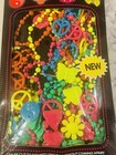 1999 Matscot 60 s Peace   Love Beaded 24  X 78  Neon Beaded Curtain   10 Strands