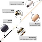 Set Of 2 Pool Cue Stick 58  2 Piece Maple Billiard Cue Stick