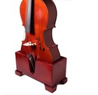 Paititi Premium Cello Burgundy Solid Wood Stand Velvet Plush Cushions  3 4 - 4 4