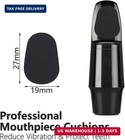 64 Pcs 0 8mm Saxophone   Clarinet Mouthpiece Cushions     Black Oval