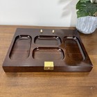 Vintage The Bombay Company Wood Valet Tray Desk Organizer Dresser Caddy Taiwan