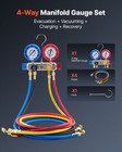 Vevor Ac Manifold Gauge Set 4-way Fit R22 R404a R410a R12 Refrigeration Charging