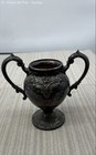 Lunt Eloquence Silverplate Sugar Bowl A-101 Lid Ornate Floral Footed 6  Patinaed