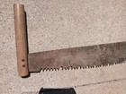 Vintage Two Man Logging Timber Crosscut Saw 4 1 2  Long Blade 