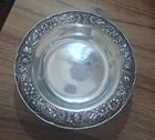 Antique S Kirk   Son Sterling Silver Repousse Floral Bon Bon Berry Bowl  409