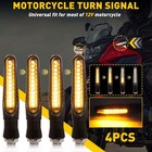 Universal Motorcycle Turn Signals Blinker Lights For Suzuki Honda Kawasaki H