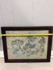 Vintage Tibetan Snow Lions Framed Print     Antique Asian Buddhist Art 20   