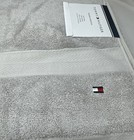 Tommy Hilfiger Grey Violet Modern American Solid Cotton Bath Towel  Us 30  X 54 